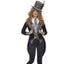 Dark Miss Hatter Costume Adult Black Deluxe Jacket Waistcoat Hat Bowtie Carousel 1