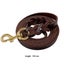 PETSWOL 150cm Leather Dog Leash - Brown Carousel 4