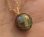 10.1×11mm Faceted Tahitian Pearl Pendant,18K Rose Gold Bail Carousel 2