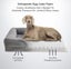 Orthopedic Dog Bed with Washable Cover - Grey Carousel 2