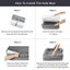 Orthopedic Dog Bed with Washable Cover - Grey Carousel 4