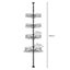STORFEX Rust-Resistant Corner Shower Caddy with Towel Bar and Hooks - Black Carousel 2