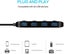 USB 3.0 Hub Splitter - 4 Port Ultra Slim Data Hub with Individual Power... Carousel 5