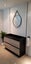 PLYWOOD VANITY 1200 FLOORSTANDING BLACK AND LIGHT OAK WITH CERAMIC TOP Carousel 6