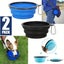 Brand New 2Pack Dog Food Water Bowls Bottle Portable Traveling*Hot SALE Carousel 3