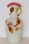 ***BEAUTIFUL GLASS VASE WITH APLLIED GLASS FLOWERS AND AMBER LEAVES*** Carousel 1
