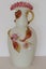 ***BEAUTIFUL GLASS VASE WITH APLLIED GLASS FLOWERS AND AMBER LEAVES*** Carousel 2