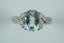 Amazing 9ct White gold ICY Aquamarine & diamond ring Carousel 3