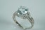 Amazing 9ct White gold ICY Aquamarine & diamond ring Carousel 5