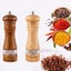 Adjustable Manual Pepper Grinder Wooden Salt Pepper Mill With Ceramic Grinder Carousel 2