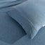 Dreamaker Jersey Luxe 100% Cotton Combo Fitted Sheet Set Denim King Single Bed Carousel 3