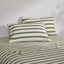 Dreamaker Cove Washed Cotton Yarn Dyed Wide Stripe Sheet Set Olive Queen Carousel 2