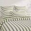Dreamaker Cove Washed Cotton Yarn Dyed Wide Stripe Sheet Set Olive Queen Carousel 6