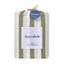 Dreamaker Cove Washed Cotton Yarn Dyed Wide Stripe Sheet Set Olive Queen Carousel 7