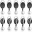 4X Retractable Keychain Clip Heavy Duty Recoil Key Chain Holder Ring Badge Oval Carousel 7