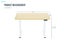 NEXUS 140 Electric Height Adjustable Standing Desk with LED Display (Light Oak) Carousel 3