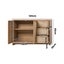 Buffet Sideboard Storage Cabinet Rattan Cupboard 3 Drawer Hallway Table Carousel 3