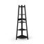 Levede 5 Tier Corner Shelf Wooden Storage Home Display Rack Plant Stand Black Carousel 2