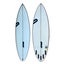 DYLAN SHAPES PREDATOR 6'0 CLEAR BLACK RAIL SPRAY BLUE LOGO Carousel 1