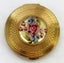 VINTAGE 1950'S STUNNING 'KIGU' POWDER COMPACT WITH REVERSE CARVED LUCITE FLOWERS Carousel 1