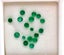 Assorted size round Emerald stones 17X Carousel 2