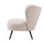 Armchair Lounge Chair With Lumbar Pillow Wingback Velvet Beige Carousel 9