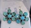 Russian genuine turquoise Malinka Earrings circa 1920's Carousel 3