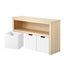 Wooden Kids Toy Storage Cabinet Displayshelf With 3 Portable Box Carousel 2