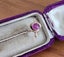 Edwardian 9ct gold red stone hat/scarf pin-9ct gold in original box Carousel 4
