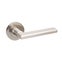 Zanda Epic Door Lever Handle on Round Rose Brushed Nickel Carousel 2