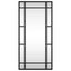 Vida Xl Wall Mirror Black 30X60 Cm Rectangle Iron Carousel 3
