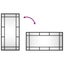 Vida Xl Wall Mirror Black 30X60 Cm Rectangle Iron Carousel 6
