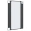 Vida Xl Wall Mirror Black 50X80 Cm Rectangle Iron Carousel 5