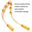 3 Wheel Manual Back Massager Yellow Carousel 4