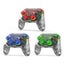 Wireless Dual Vibration Gamepad For Ps3 / Ps4 With Rgb Lights Blue Carousel 3