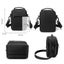 Men Messenger Bag Wear As Belt Shoulder Or Handheld Black Carousel 2