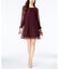 Taylor Womens Velvet-Dot Shift Dress Carousel 1