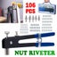 106pcs Rivet Nut Rivnut Tool Kit 3630603 Carousel 2