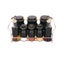 Spice Rack Stand Condiments 8Pcs - Black Carousel 1