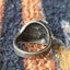 Vintage Navajo Sterling Silver Turquoise & Coral Chips Inlay Eagle Ring Carousel 4