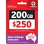 Vodafone $250 Prepaid Starter Pack - 200GB Carousel 1