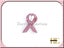 Pink ribbon breast cancer brooch lapel - pink coloured Carousel 1