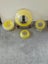"Lemon Meringue" Glass Bowls. Great Mid-century or Deco Look. As New. Carousel 6