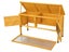 Wooden Rabbit Hutch Raised with Hinged Opening Roof and Pull Out Tray Carousel 5