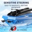 RC Boat, Long lasting fast Remote Boat, Rechargeable, Blue Carousel 3