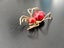 Vintage Amber Gold Filled Spider Brooch Carousel 3
