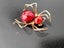 Vintage Amber Gold Filled Spider Brooch Carousel 4