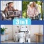 Medical Walker Mobility Walking Frame Rolling Wheels Carousel 4