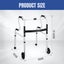 Medical Walker Mobility Walking Frame Rolling Wheels Carousel 10