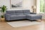 Frankfurt Sectional Fabric Sofa (Grey) - Chaise Facing Right Carousel 1